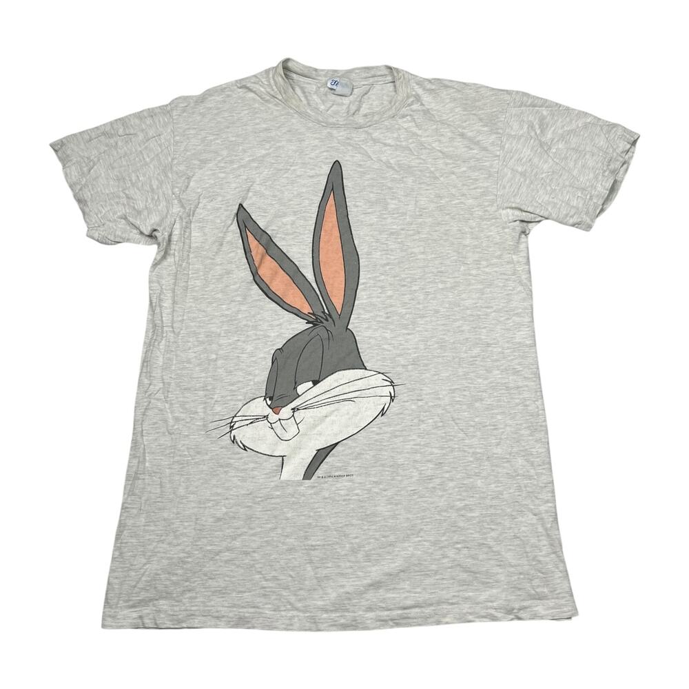 Looney Tunes Vintage 1994 Bugs Bunny Sleep Tee T-Shirt Gray Adult OSFA One Size